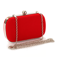 Velour Easy Matching Clutch Bag with chain & attached with hanging strap Polyester Solid PC