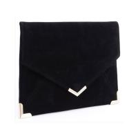 Suede Envelope Clutch Bag with chain & attached with hanging strap Unlined PC
