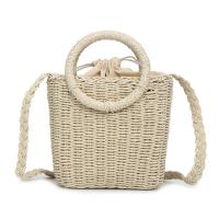 Straw Handmade Woven Tote large capacity & attached with hanging strap Solid PC