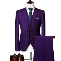 Polyester Costume hommes Gilet & Pantalon & Manteau Solide plus de couleurs pour le choix pièce