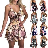 Spandex & Polyester Women Romper & loose patchwork Plant PC
