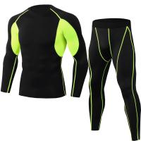 Polyester Quick Dry Men Sportswear Set & two piece & skinny Pants & top Others PC