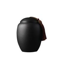 Ceramics Tea Caddies for storage & durable & tight seal Ceramics black PC