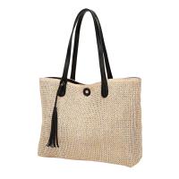 Straw Easy Matching & Handbag & Tassels Shoulder Bag large capacity Polyester Solid PC