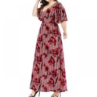 Spandex & Polyester Einteiliges Kleid, Gedruckt, Zittern, mehr Farben zur Auswahl,  Stück