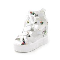 PU Leather Women Sandals hardwearing & anti-skidding & breathable floral PC