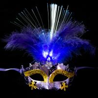 Plastic reusable Masquerade Mask break proof & portable & with LED lights Others PC