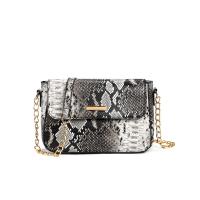 PU Leather Box Bag Shoulder Bag with chain snakeskin pattern PC