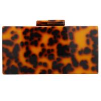 PVC hard-surface & Easy Matching Clutch Bag durable & color as shown & portable & attached with hanging strap Polyester leopard PC