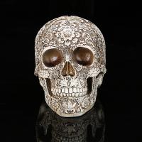 Resin Skull Decoration for home decoration & corrosion proof & color as shown flower shape PC