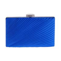 Polyester Box Bag Clutch Bag with chain striped PC