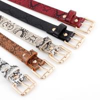PU Leather Vintage Fashion Belt flexible length snakeskin pattern PC
