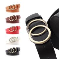 PU Leather Easy Matching Fashion Belt flexible length Solid PC