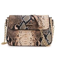 PU Leather Printed Crossbody Bag with chain PC
