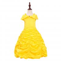 Polyester Ball Gown Children Princess Costume yellow PC