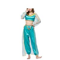 Polyester Women Halloween Cosplay Costume & breathable hair accessories & Pants & top PC
