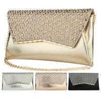PU Leather Easy Matching Clutch Bag attached with hanging strap Solid PC