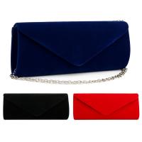 Velour & Suede Box Bag & Envelope Clutch Bag soft surface PC