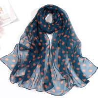 Georgette Easy Matching Silk Scarf sun protection printed PC