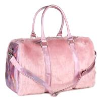 Polyester Travel Duffel Bags large capacity & soft surface & attached with hanging strap pink PC