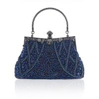 Polyester Handbag attached with hanging strap Plastic Sequins & Zinc Alloy floral PC