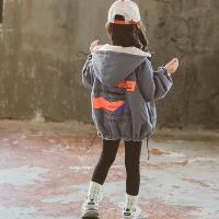 Polyester & Cotton Reversible Girl Coat & loose & thermal PC