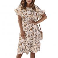 Rayon & Cotton Slim One-piece Dress dot PC