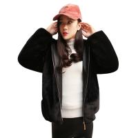 Artificial Fur With Siamese Cap Women Coat thicken & loose & with pocket Artificial Fur Solid PC