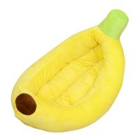 Cloth Soft Pet Bed breathable Solid yellow PC