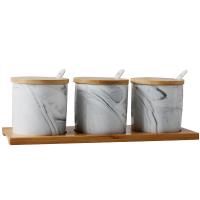 Keramik Würzbox Set, Marmorierung,  Stück