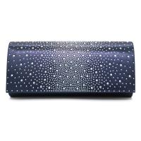 Satin Box Bag & Evening Party Clutch Bag with rhinestone Polyester PC