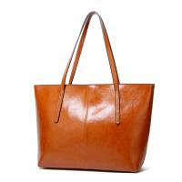 PU Leather Handbag large capacity & soft surface & waterproof Polyester Cotton Solid PC