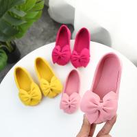 PU Leather with bowknot Girl Moccasin Gommino hardwearing & breathable Beef Tendon Solid Pair
