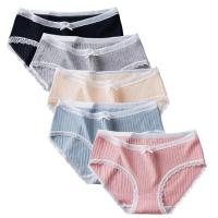 Cotton Middle Waist Panties & breathable Set