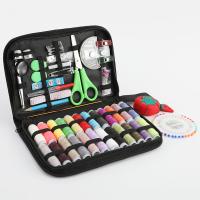 Cotton thread Multifunction Sewing Set portable Metal plain dyed Solid mixed colors Lot