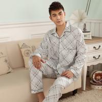Cotton Men Summer Pajama Set & two piece & breathable printed Set