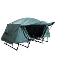 Oxford single & foldable & Waterproof Tent Aluminum plain dyed Solid army green PC