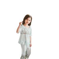 Cotton Children Clothes Set & two piece & loose Pants & top Set