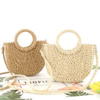 Paper Rope Easy Matching Handbag attached with hanging strap Solid PC