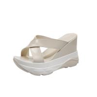 Synthetic Leather heighten Women Sandals & breathable Solid PC
