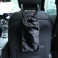 Oxford foldable Seatback Trash Bag durable black PC