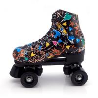 PU Leather Roller Skates hardwearing & breathable Pair