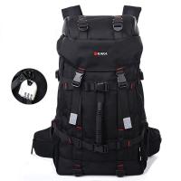 Oxford Mountaineering Bag with password lock & large capacity & hardwearing & waterproof Solid black PC
