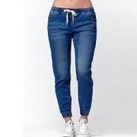 Algodón Denim Mujer Jeans, lavado, Sólido, más colores para elegir,  trozo