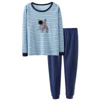 Cotton Children Clothes Set & two piece & loose Pants & top striped Set