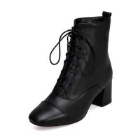Synthetic Leather heighten Boots & breathable Solid PC