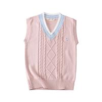 Cotton Women Sweater & unisex Solid pink PC