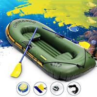 PVC Inflatable Kayak, for 3 person, durable, green, Sold By PC