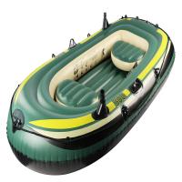 PVC Inflatable Kayak for fishing durable Solid green Sold By PC