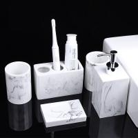 Harz Badezimmer-Zubehör-Set, Weiß,  Festgelegt